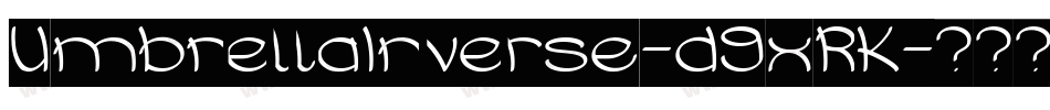 UmbrellaInverse-d9xRK字体转换