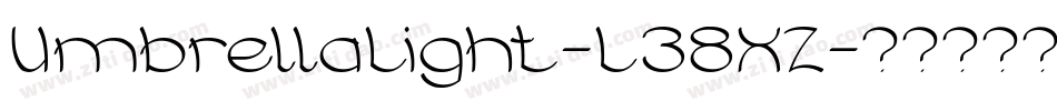 UmbrellaLight-L38XZ字体转换