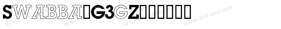 Swabba-G3gZ字体转换