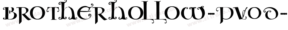 BrotherHollow-pV0d字体转换