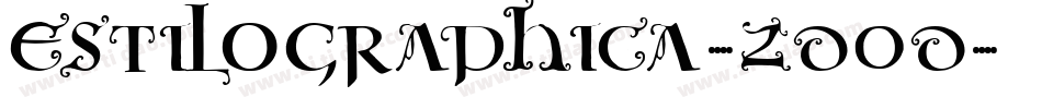 Estilographica-2D0d字体转换