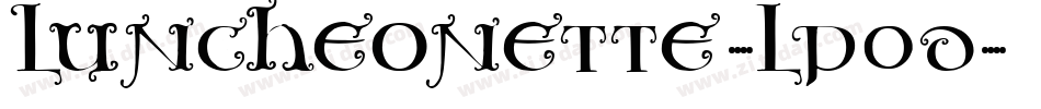 Luncheonette-lP0D字体转换