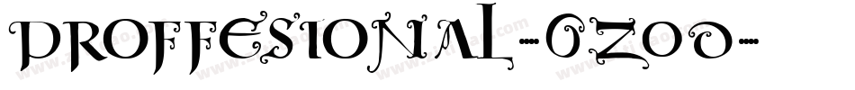 Proffesional-6Z0D字体转换