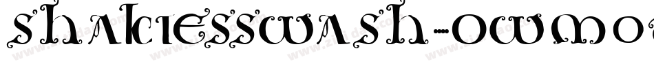 Shakiesswash-owM0d字体转换 Shakiesswash-owM0d字体转换