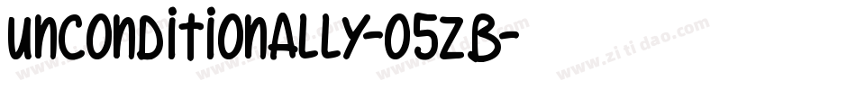 Unconditionally-o5zB字体转换