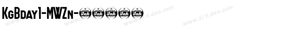 KgBday1-MWZn字体转换