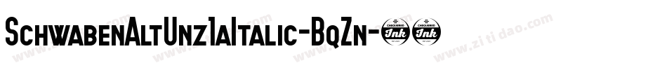 SchwabenAltUnz1aItalic-BqZn字体转换