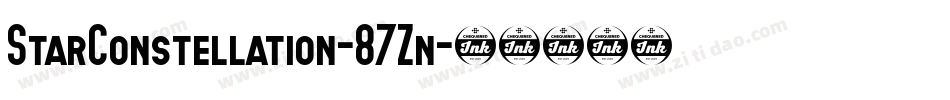 StarConstellation-87Zn字体转换 StarConstellation-87Zn字体转换