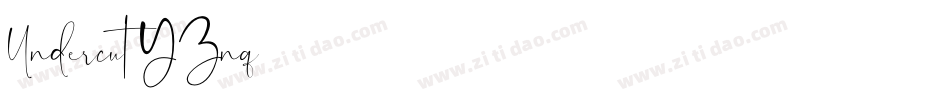 Undercut-YZnq字体转换