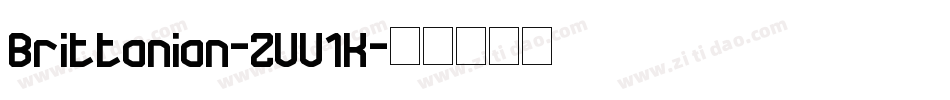 Brittanian-ZVV1K字体转换