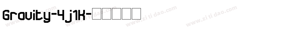 Gravity-4j1K字体转换