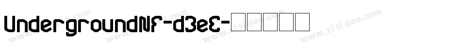 UndergroundNf-d3eE字体转换