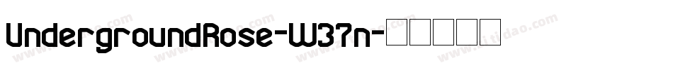 UndergroundRose-W37n字体转换