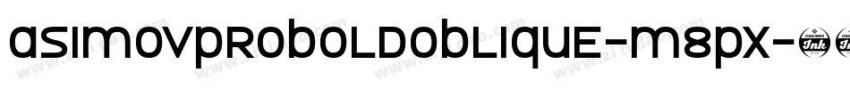 AsimovProBoldOblique-M8px字体转换