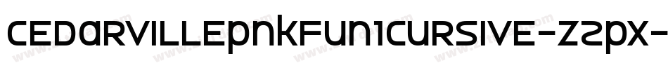 CedarvillePnkfun1Cursive-Z2Px字体转换