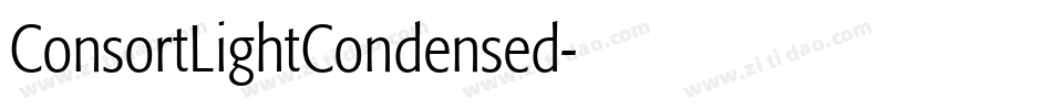 ConsortLightCondensed字体转换