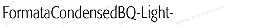 FormataCondensedBQ-Light字体转换