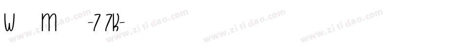 WritingMemories-7v7K字体转换