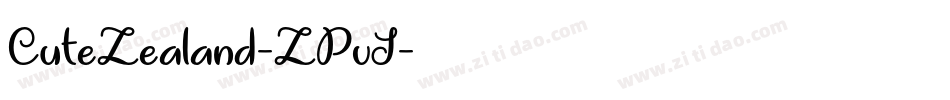 CuteZealand-ZPvJ字体转换