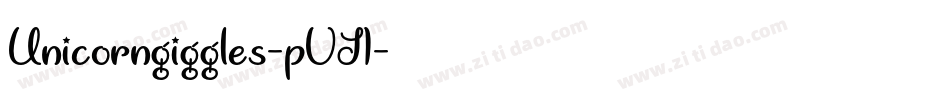 Unicorngiggles-pVJ1字体转换