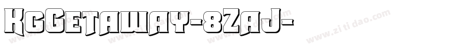 KgGetaway-8ZaJ字体转换