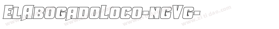ElAbogadoLoco-ngVg字体转换 ElAbogadoLoco-ngVg字体转换