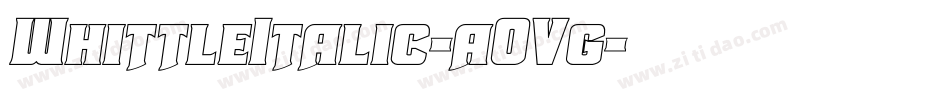 WhittleItalic-aOVg字体转换