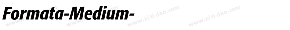 Formata-Medium字体转换