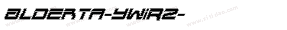 Alderta-yw1RZ字体转换