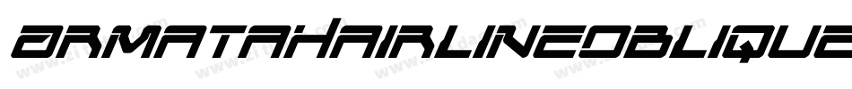 ArmataHairlineOblique-G4oD字体转换