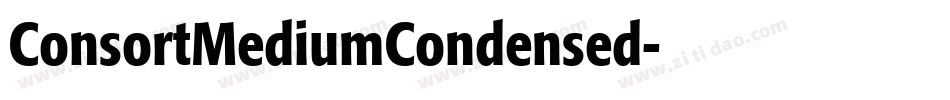 ConsortMediumCondensed字体转换