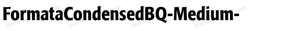 FormataCondensedBQ-Medium字体转换