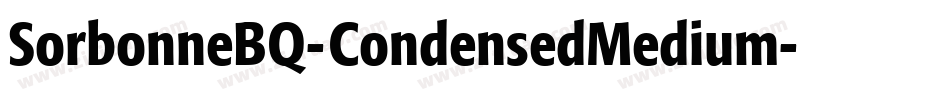 SorbonneBQ-CondensedMedium字体转换