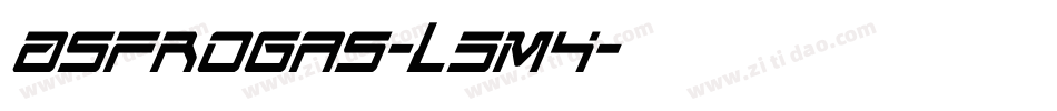 Asfrogas-L5M4字体转换