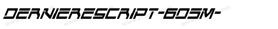 DerniereScript-6O5M字体转换