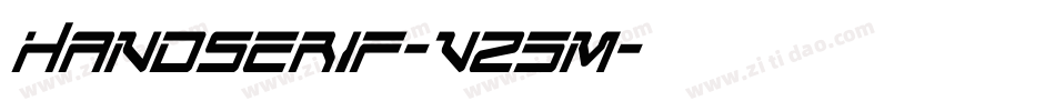 Handserif-vZ5M字体转换
