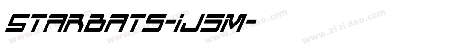 Starbats-1j5M字体转换 Starbats-1j5M字体转换