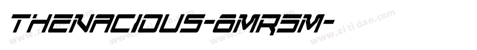 Thenacious-8MR5M字体转换