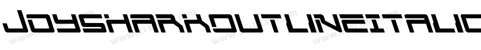 JoySharkOutlineItalic-K9wA字体转换