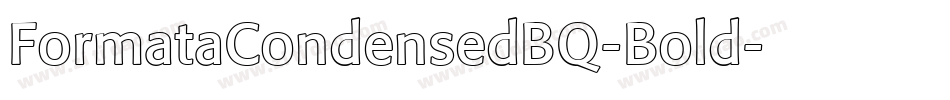FormataCondensedBQ-Bold字体转换