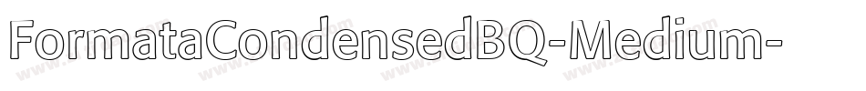 FormataCondensedBQ-Medium字体转换