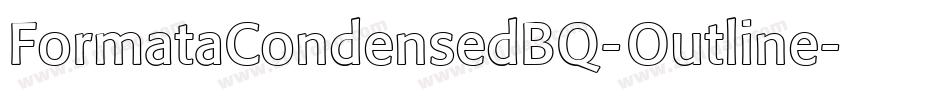 FormataCondensedBQ-Outline字体转换