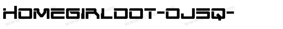 Homegirldot-oj5q字体转换
