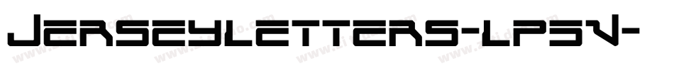 Jerseyletters-lP5V字体转换