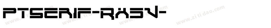 PtSerif-RX5V字体转换