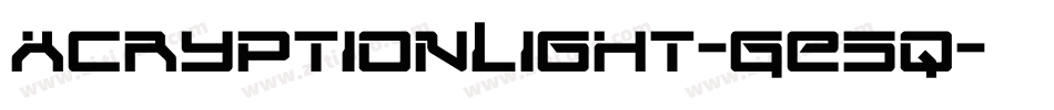 XCryptionLight-GE5q字体转换