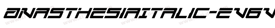 AnasthesiaItalic-2v6v字体转换