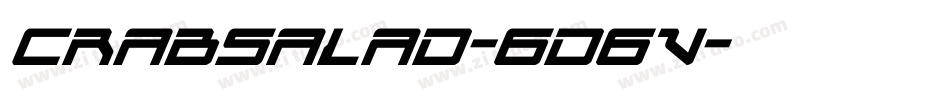 Crabsalad-6d6v字体转换
