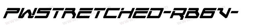Pwstretched-RB6v字体转换