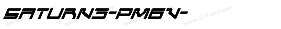 Saturn3-pm6v字体转换